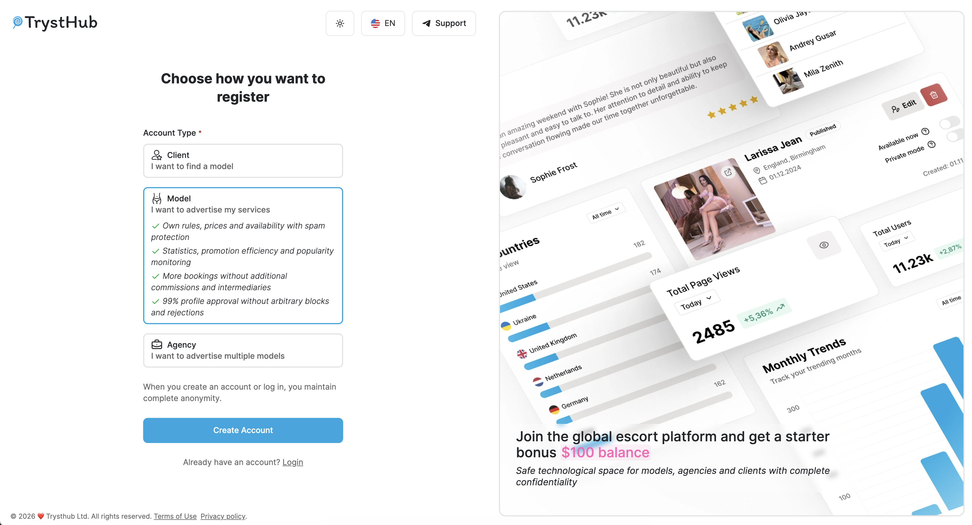 TrystHub - Screenshot 2