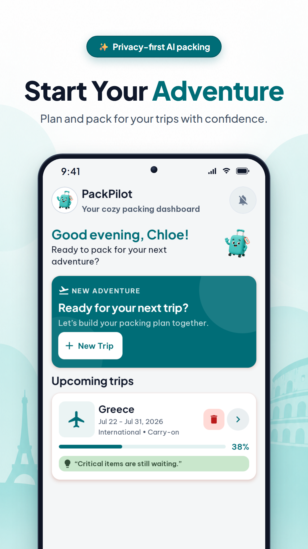 PackPilot - AI Travel Packing Assistant - Screenshot 3