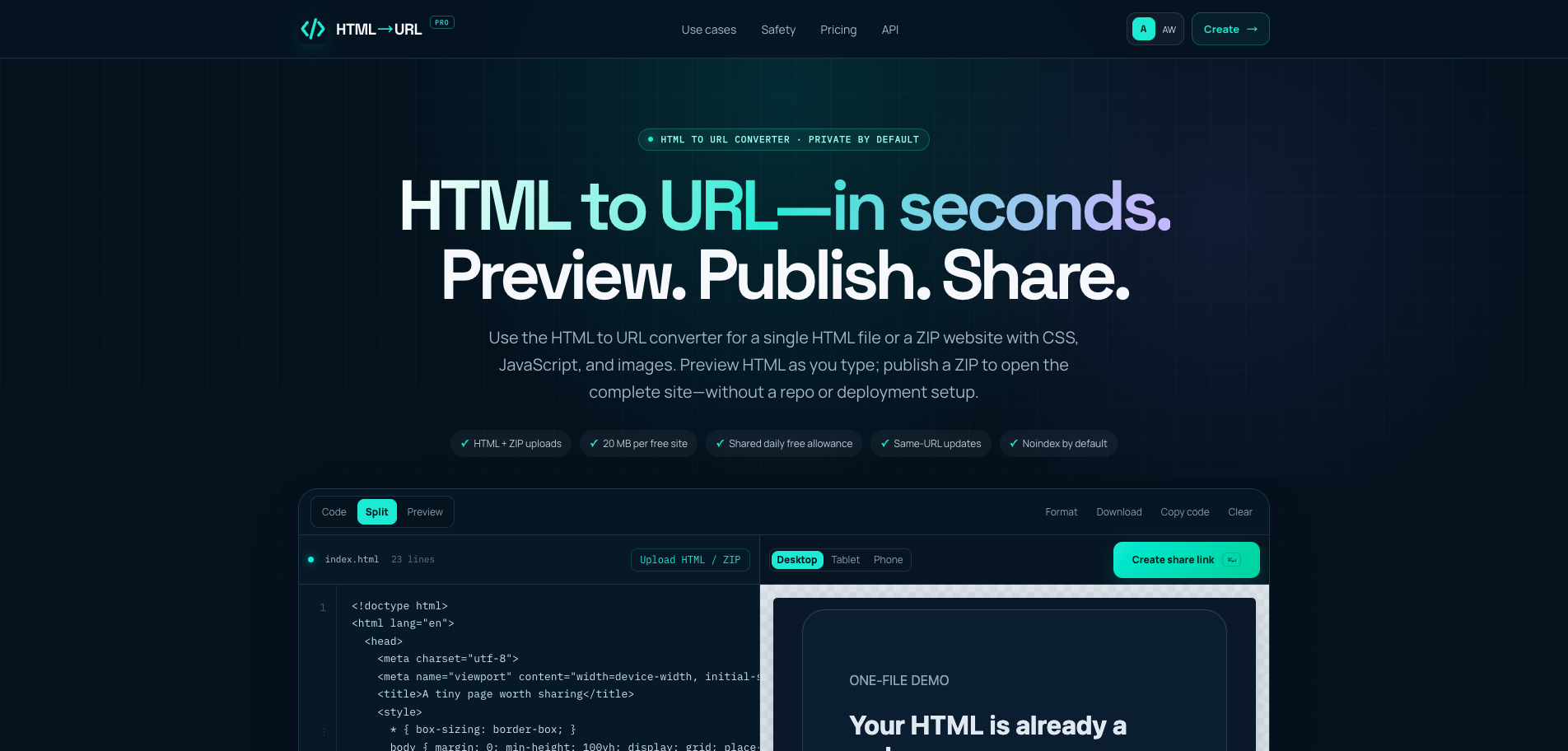 HTMLtoURL Pro