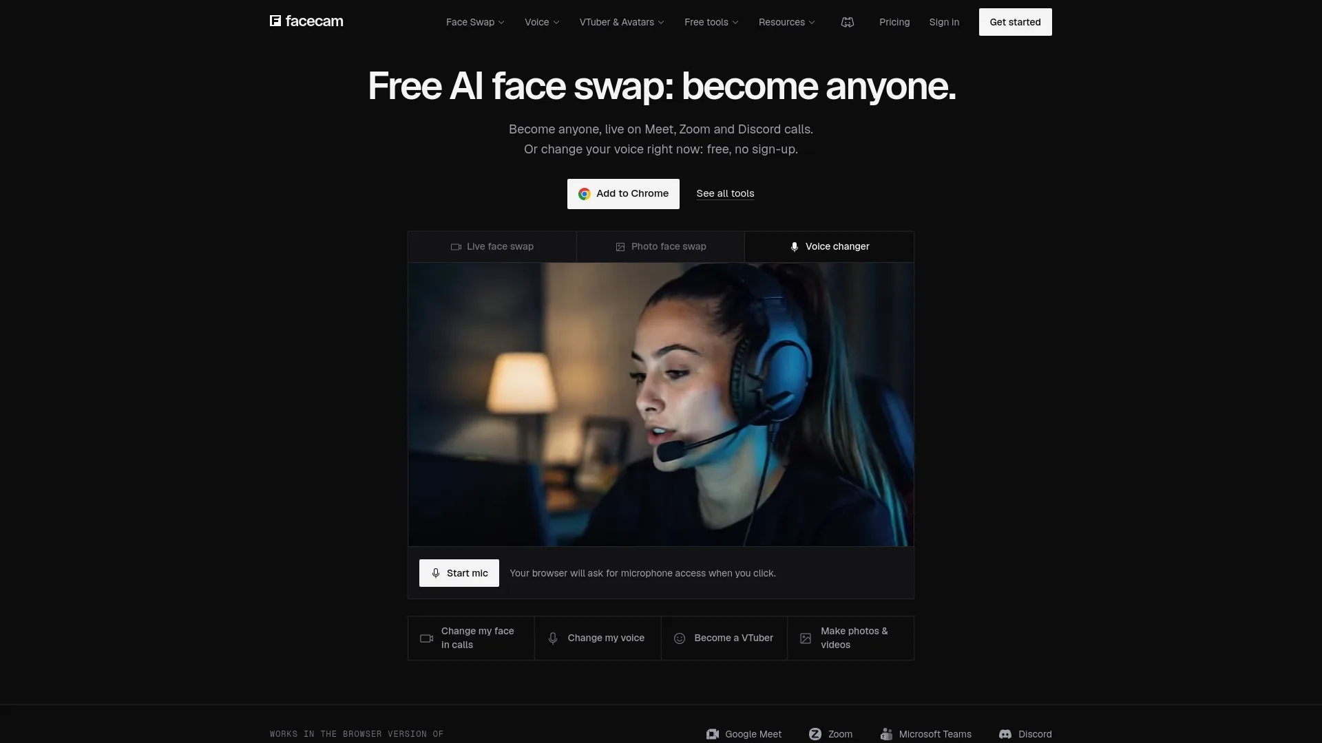 Facecam.ai - Main Image