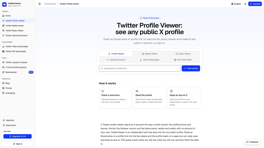 TwitterViewer - Screenshot 2