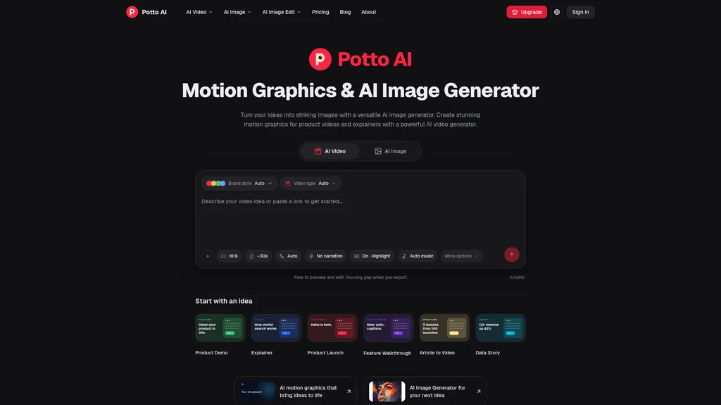 Potto AI - Main Image