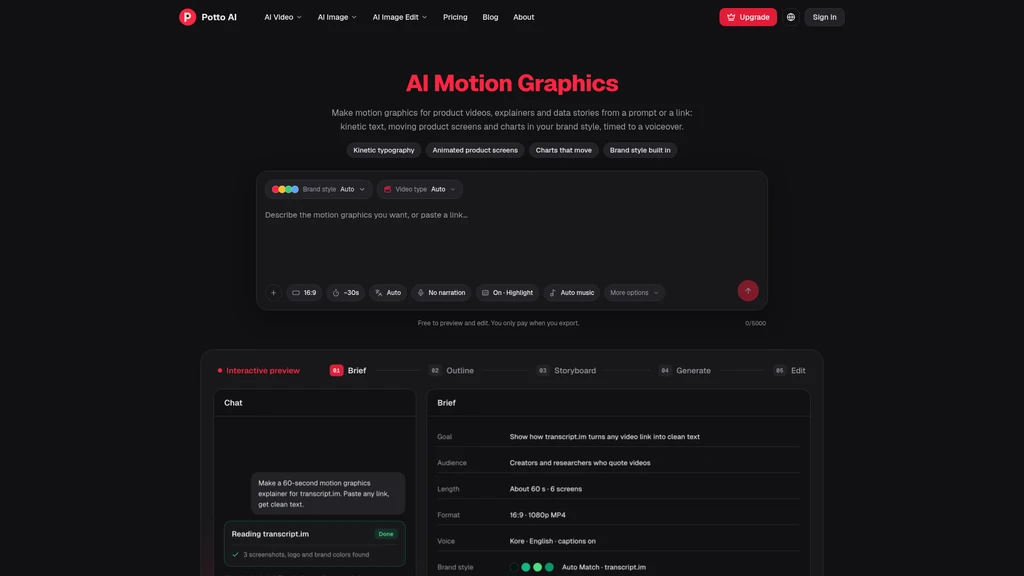 Potto AI - Screenshot 2