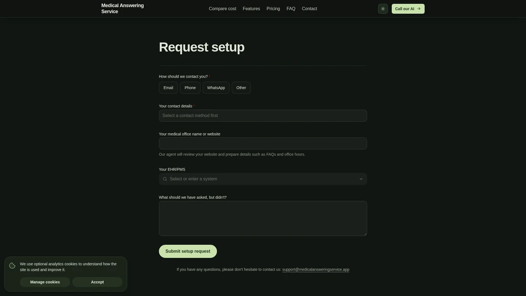 AI Medical Office Answering Service - Screenshot 2