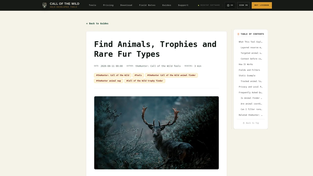 Call of the Wild Tools - Screenshot 4