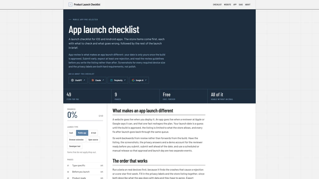 Product Launch Checklist - Screenshot 3