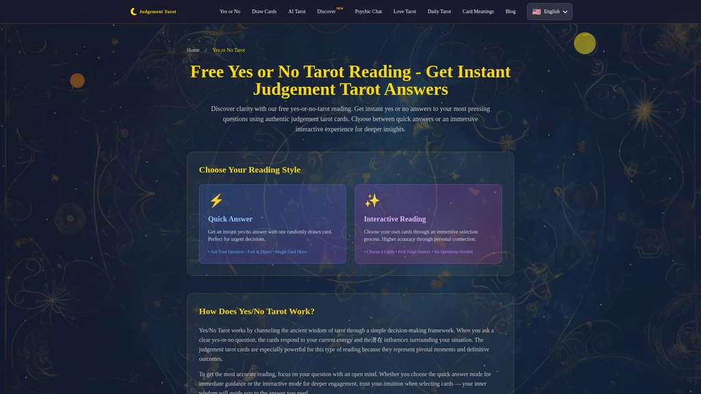 Judgement Tarot - Free AI Tarot Card Reading Online - Screenshot 3