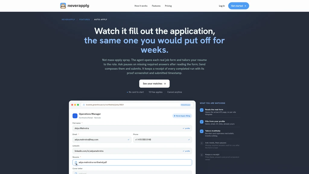 NeverApply - Screenshot 2