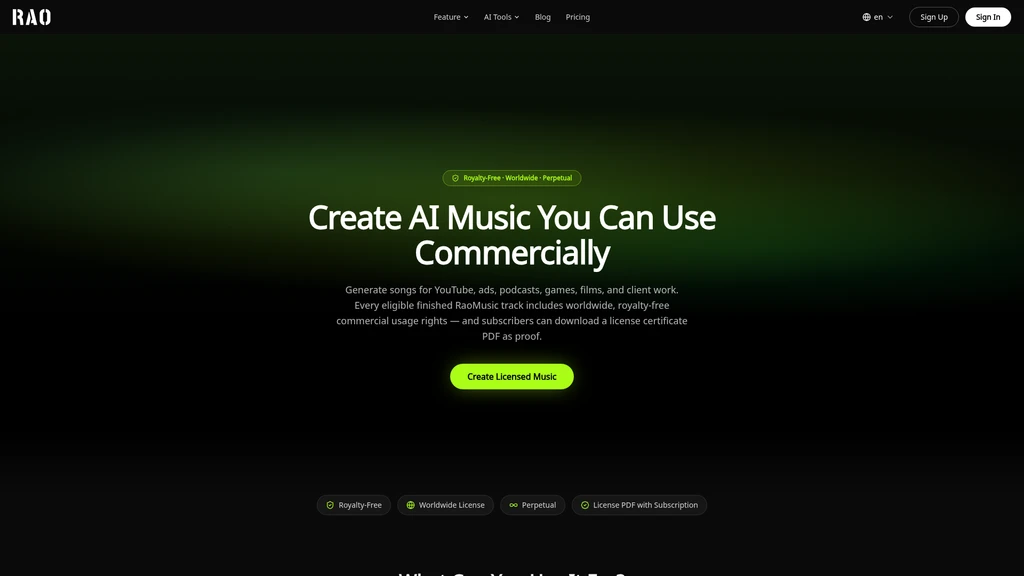 RaoMusic AI Song Generator - Screenshot 4