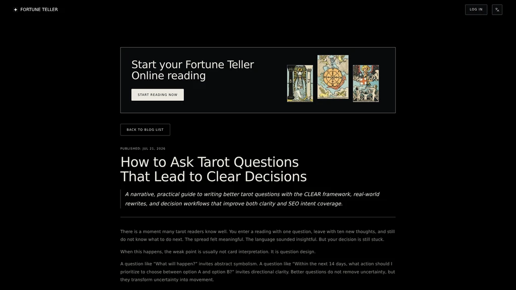 Fortune Teller Online - Screenshot 3