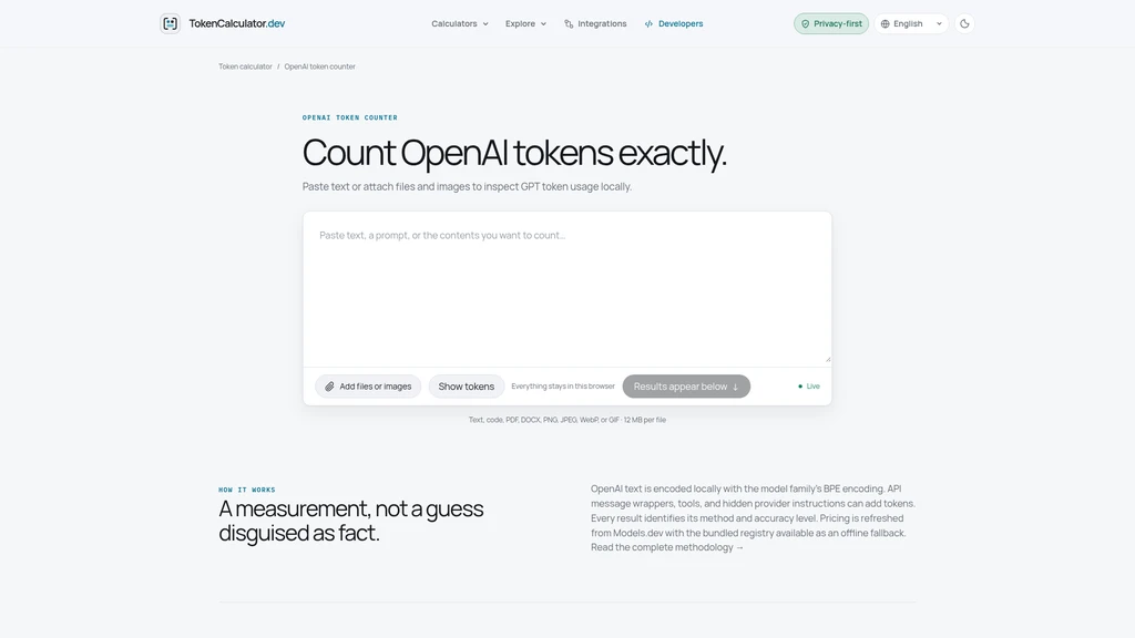 Token Calculator - Screenshot 3