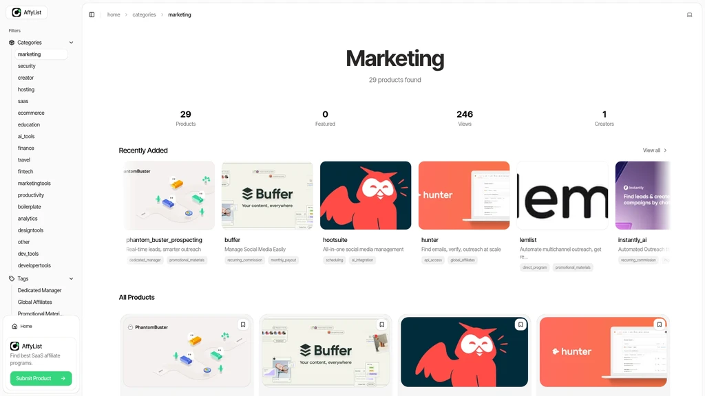 AffyList - Screenshot 2