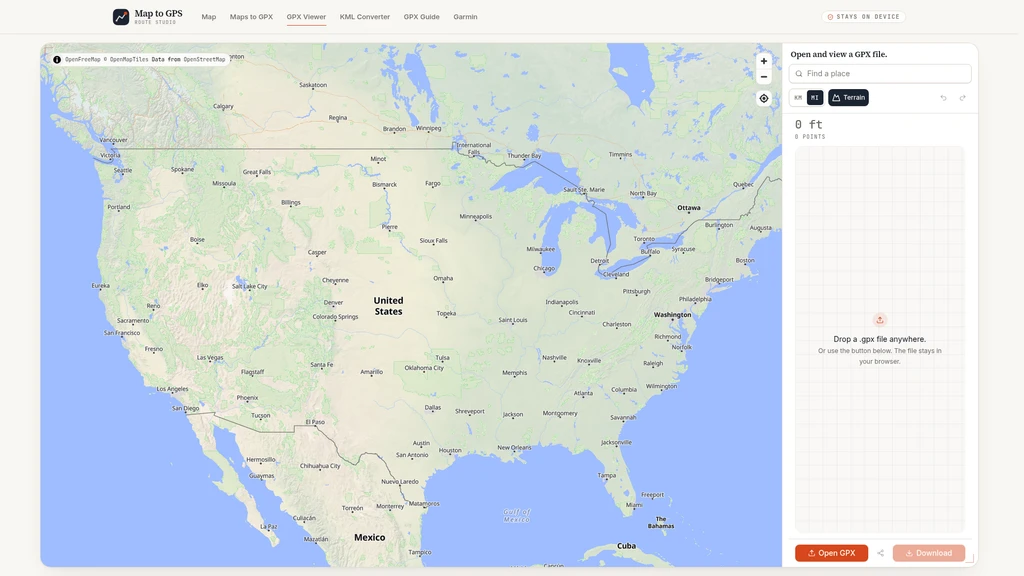 Map to GPS - Screenshot 3
