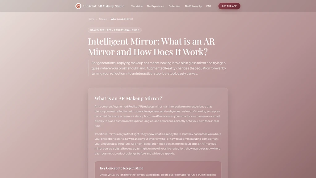 UR Artist - Personal Intelligent Mirror - Screenshot 2