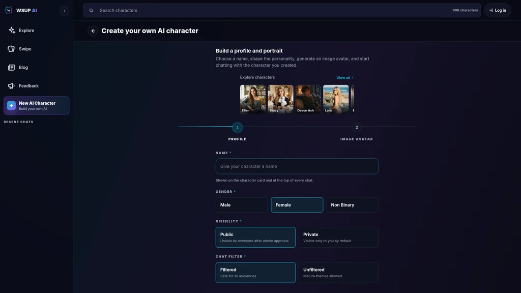 WSUP AI - Screenshot 2