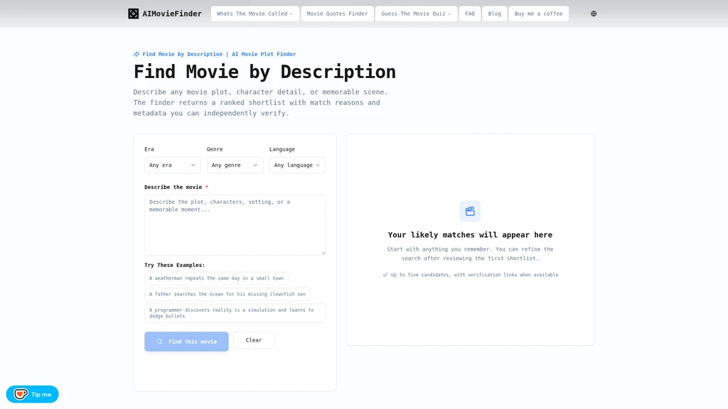 AI Movie Finder - Screenshot 3