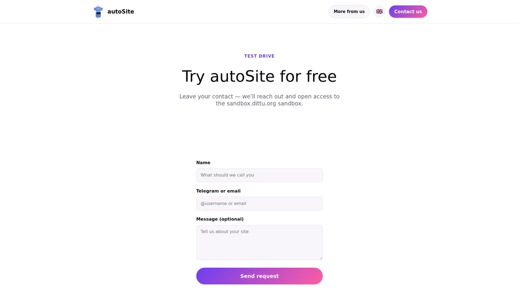 autoSite - Screenshot 2