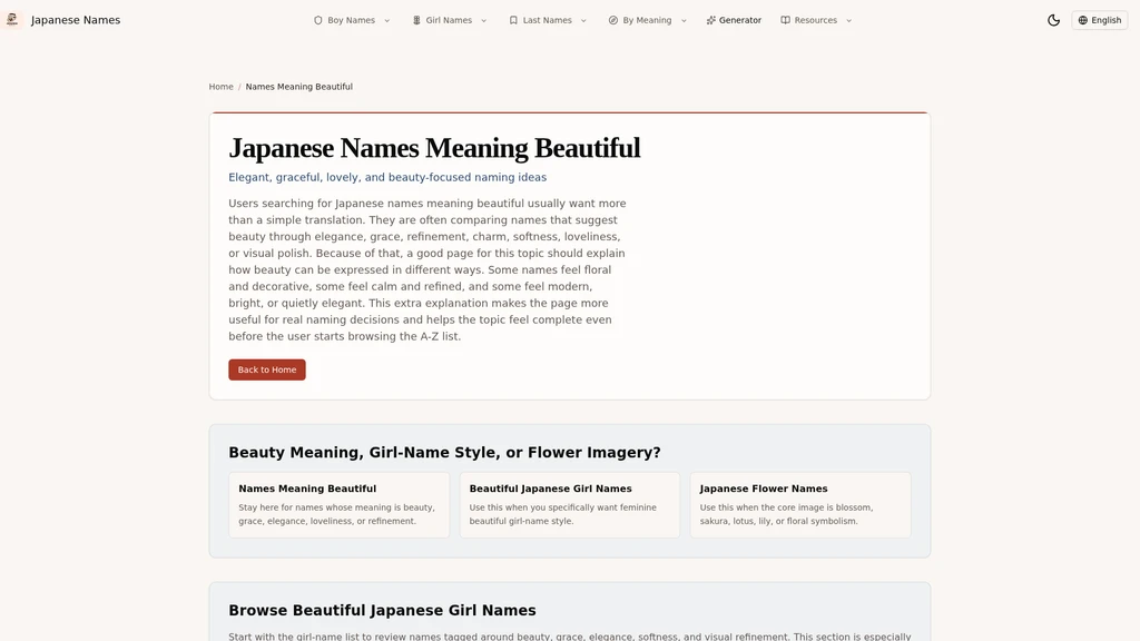 Japanese Names - Screenshot 3