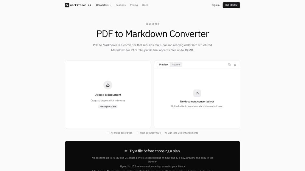 markitdown.ai - Screenshot 2