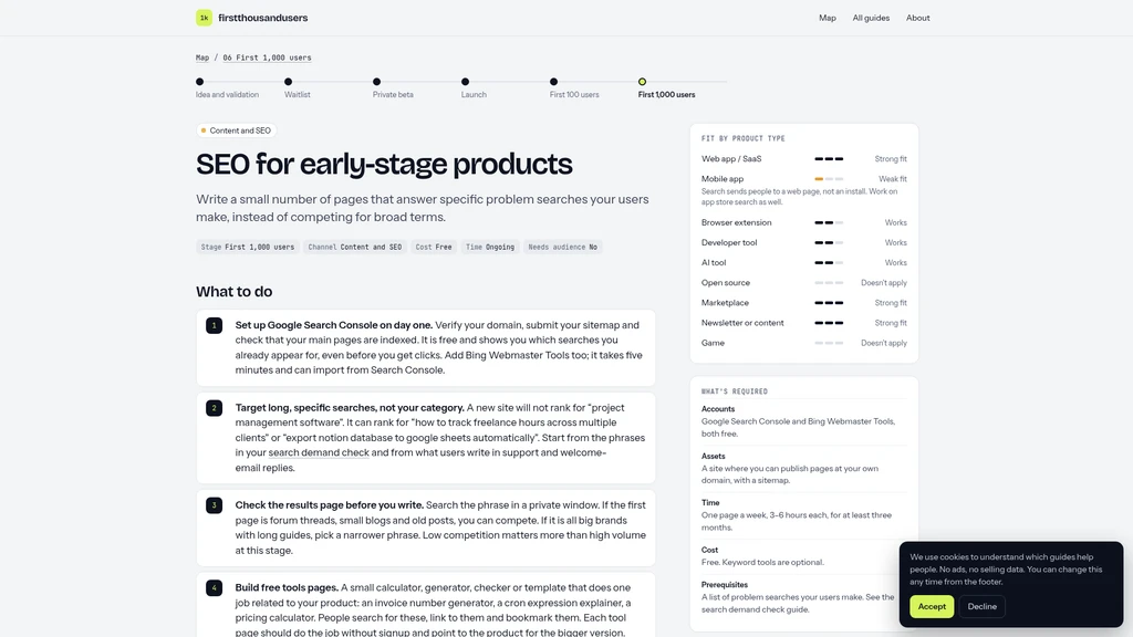 First Thousand Users - Screenshot 3