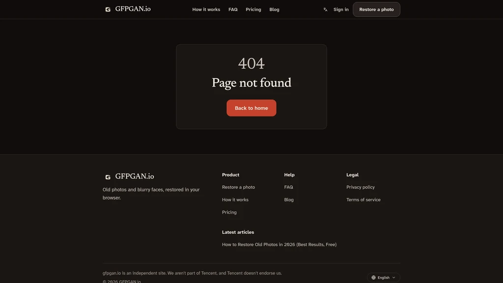 GFPGAN Online - Screenshot 2