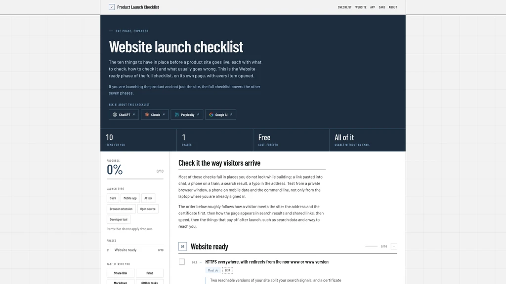 Product Launch Checklist - Screenshot 2