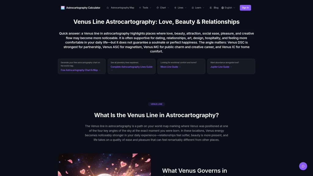 Astrocartography Calculator - Screenshot 3