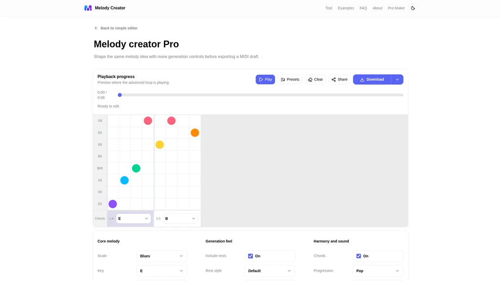 Melody Creator - Screenshot 2