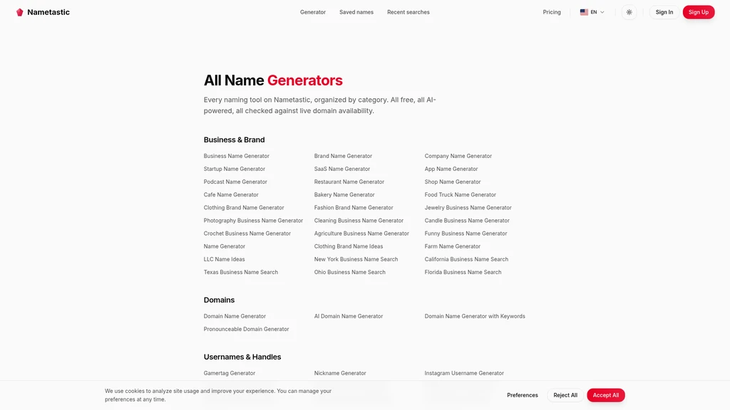 Nametastic - Screenshot 3