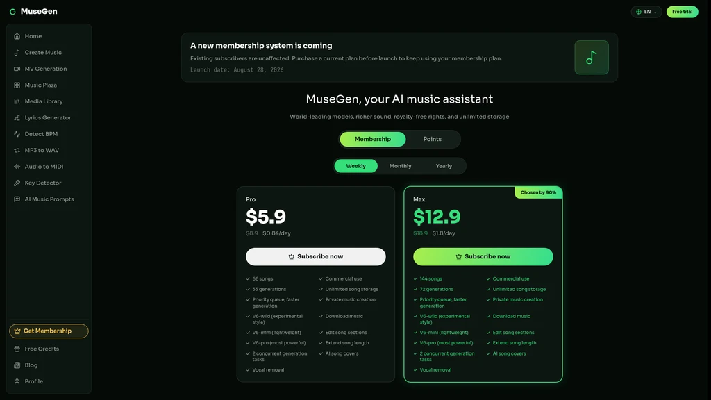 MuseGen - Screenshot 3