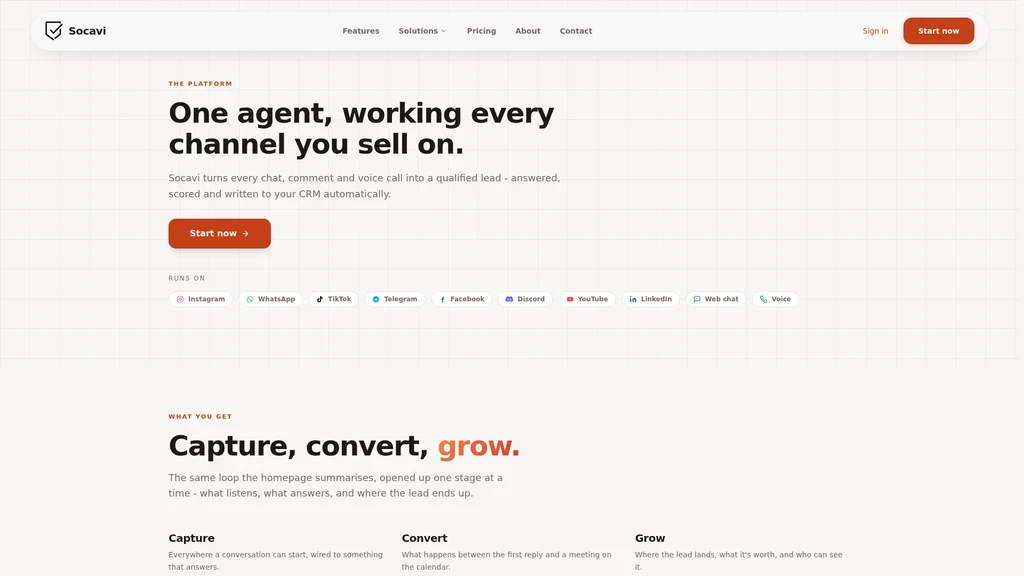 Socavi - Unified Autonomous Revenue Agent - Screenshot 2