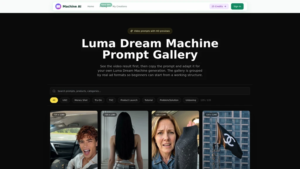 Luma Dream Machine - Screenshot 3