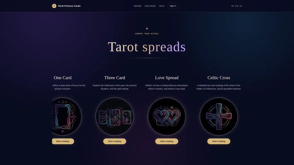 Tarot Fortune Cards - Screenshot 2