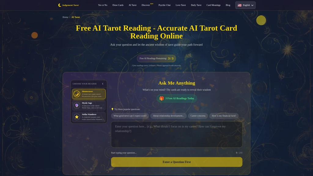 Judgement Tarot - Free AI Tarot Card Reading Online - Screenshot 2