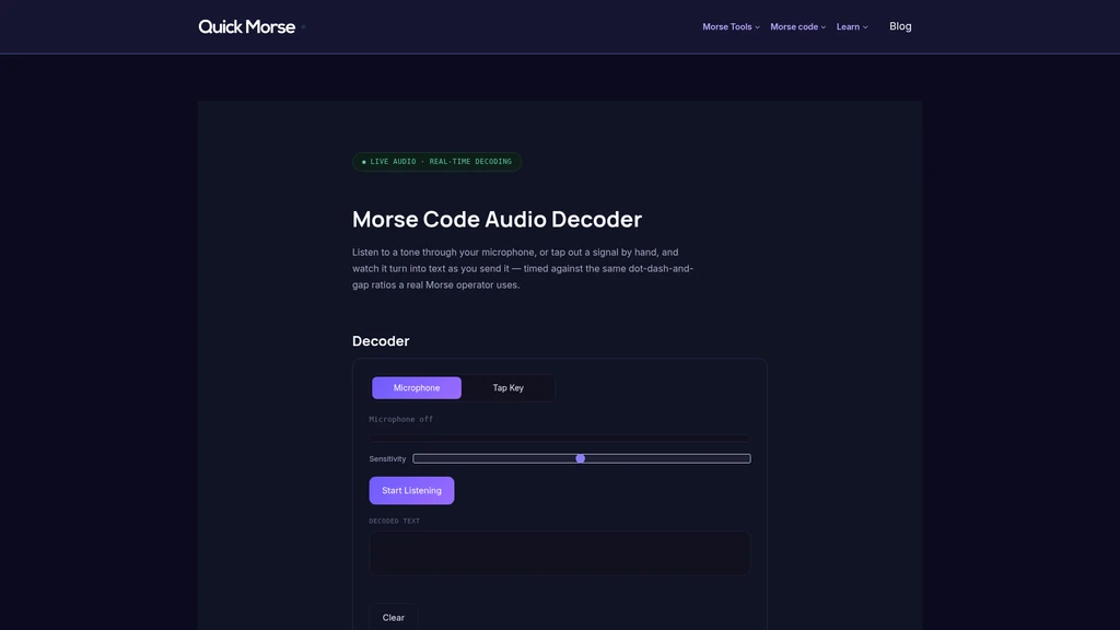 QuickMorse - Screenshot 2