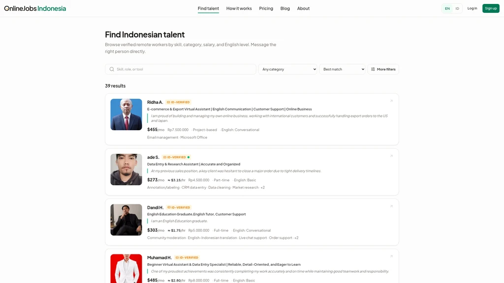 OnlineJobs Indonesia - Screenshot 2
