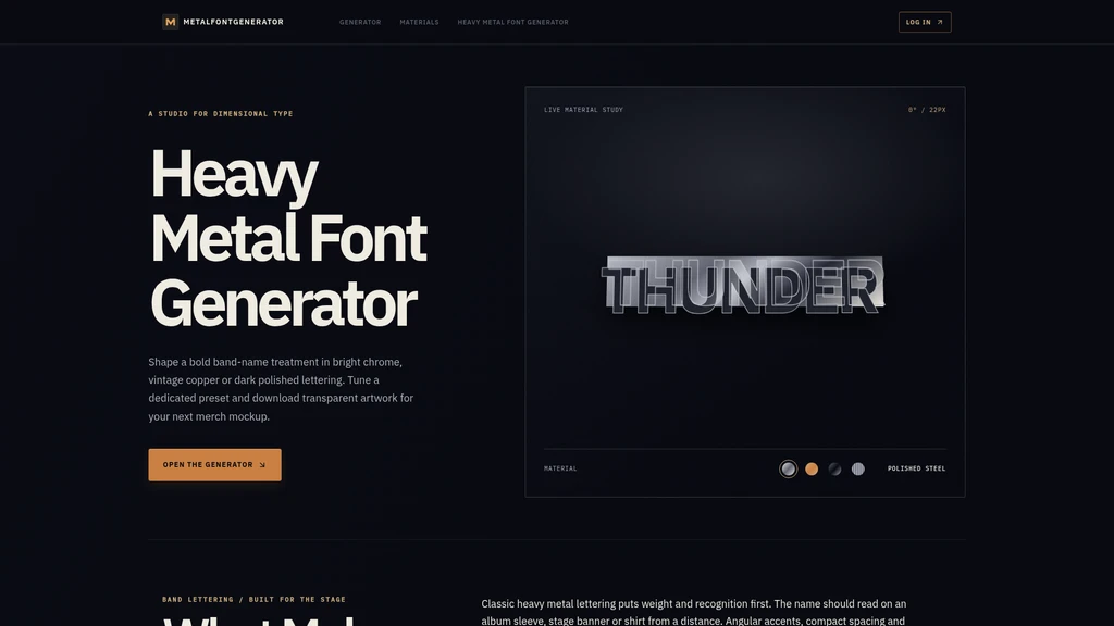 Metal Font Generator - Screenshot 2